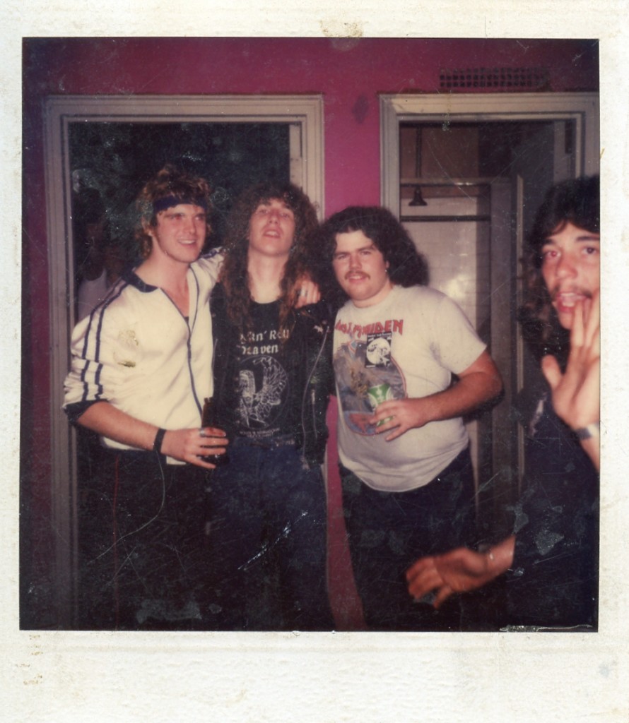 Backstage at Headbangers Ball , October 82'