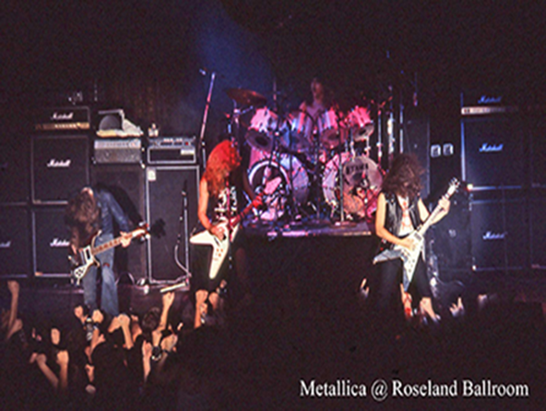 Metallica at Roseland Ballrom in 1986