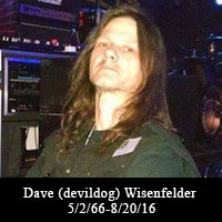 Dave(devildog)wisenfelder 5/2/66-8/20/16